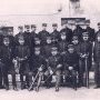 Les officiers du 24eme BCA en 1911, avec le commandant Papillon-Bonnot à (...)